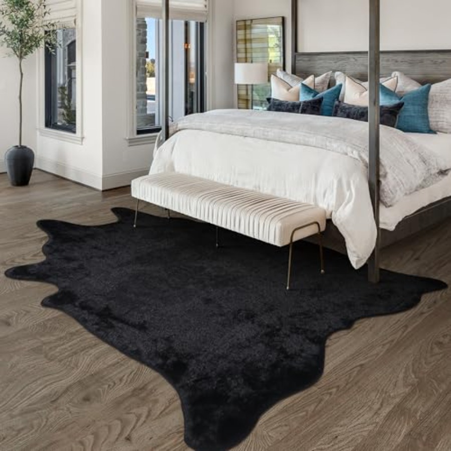 Faux Fur Cowhide Rug Cow Hide  - Cowhide Rug Faux 评论和价格