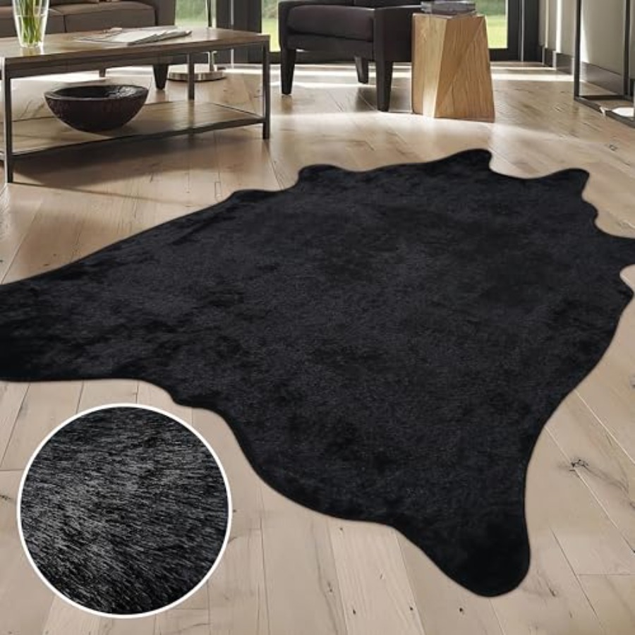 Faux Fur Cowhide Rug Cow Hide  - Cowhide Rug Faux 评论和价格