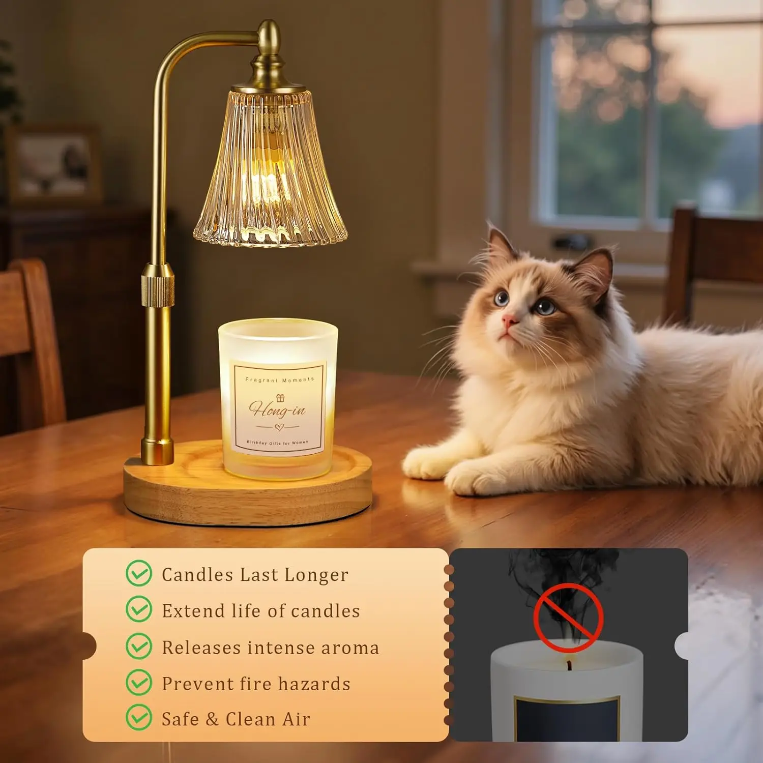 Timer Dimmable Candle Warmer L - Home Decor Free Images 评论和价格