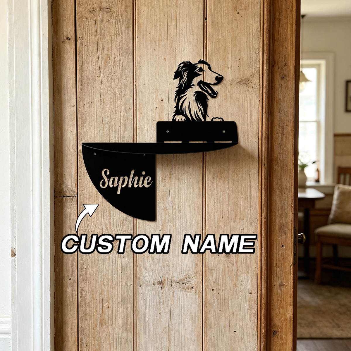Custom Text Border Collie Meta - Home Decor Wall Art 评论和价格