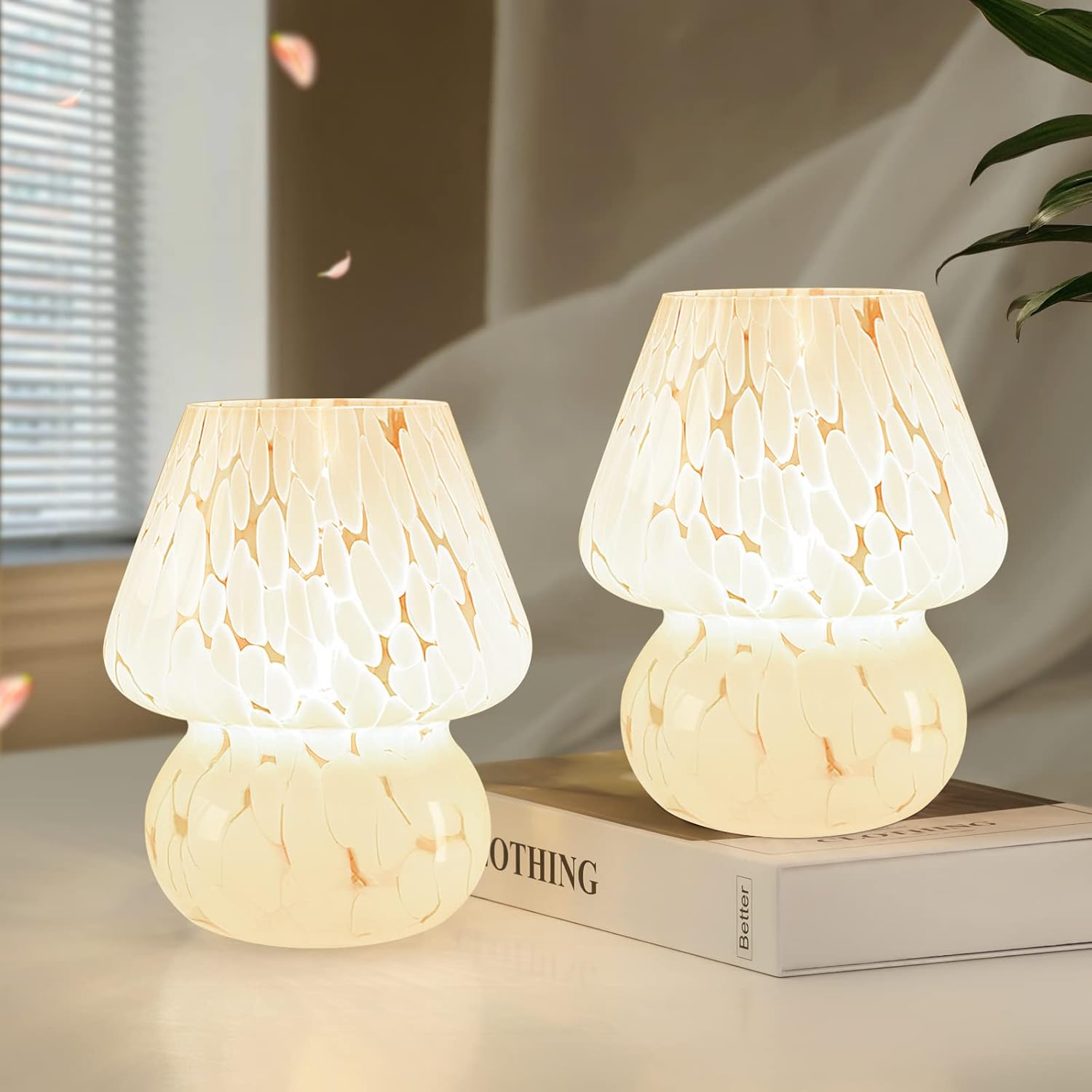 Cute Mushroom Lamp Set of 2, S - Home Decor Free Images 评论和价格