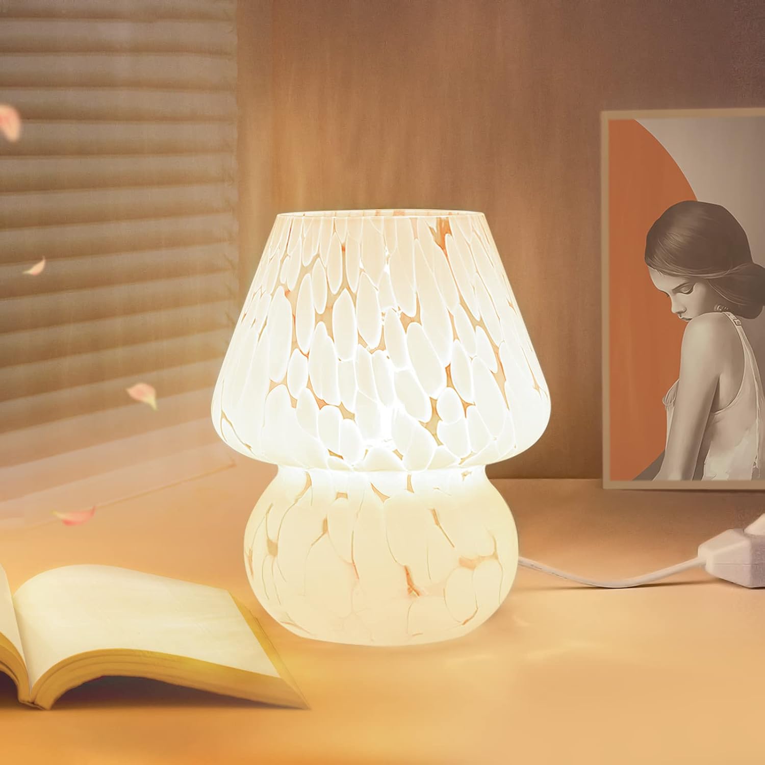 Cute Mushroom Lamp Set of 2, S - Home Decor Free Images 评论和价格