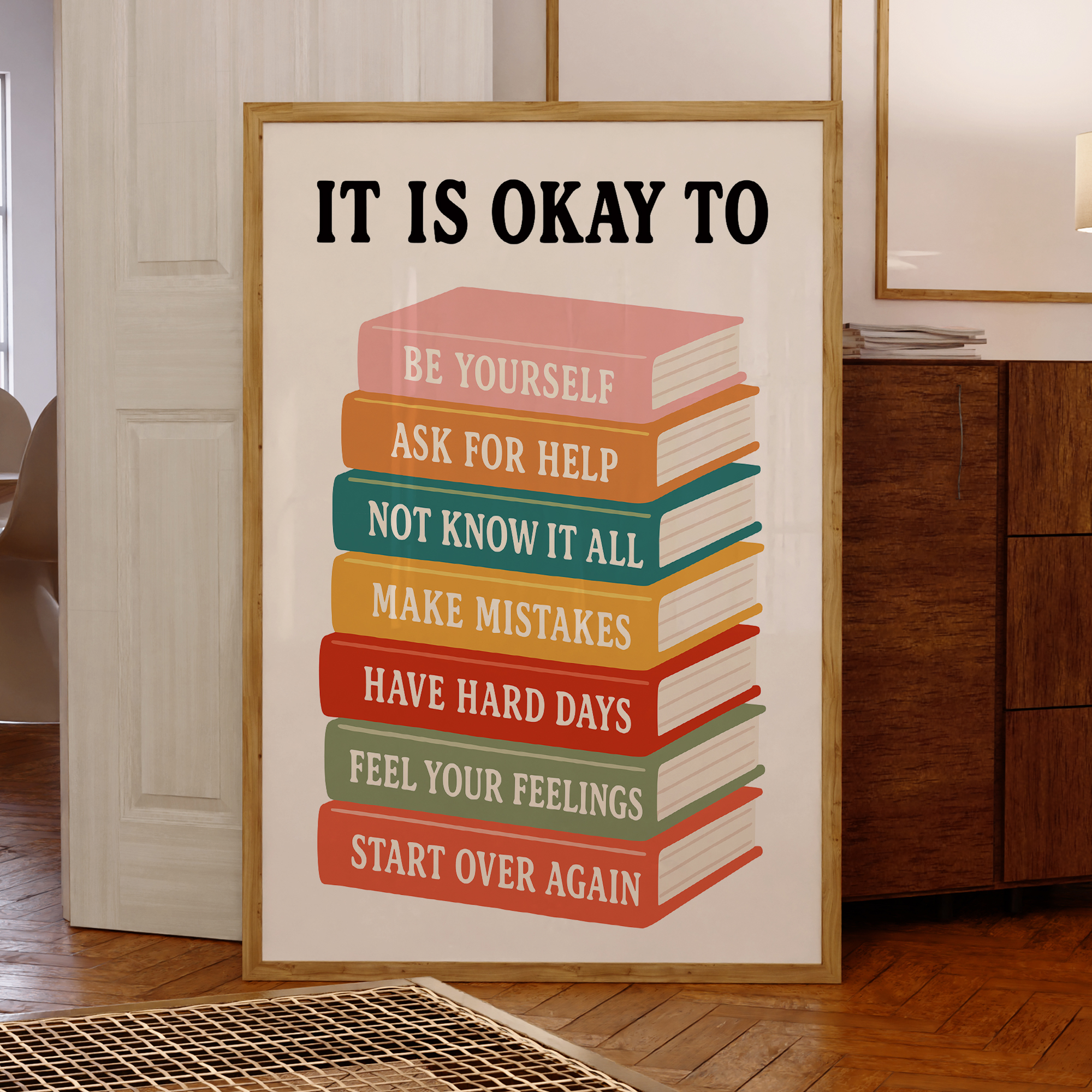 Modern Interesting It Is Okay  - Home Decor Quotes 评论和价格