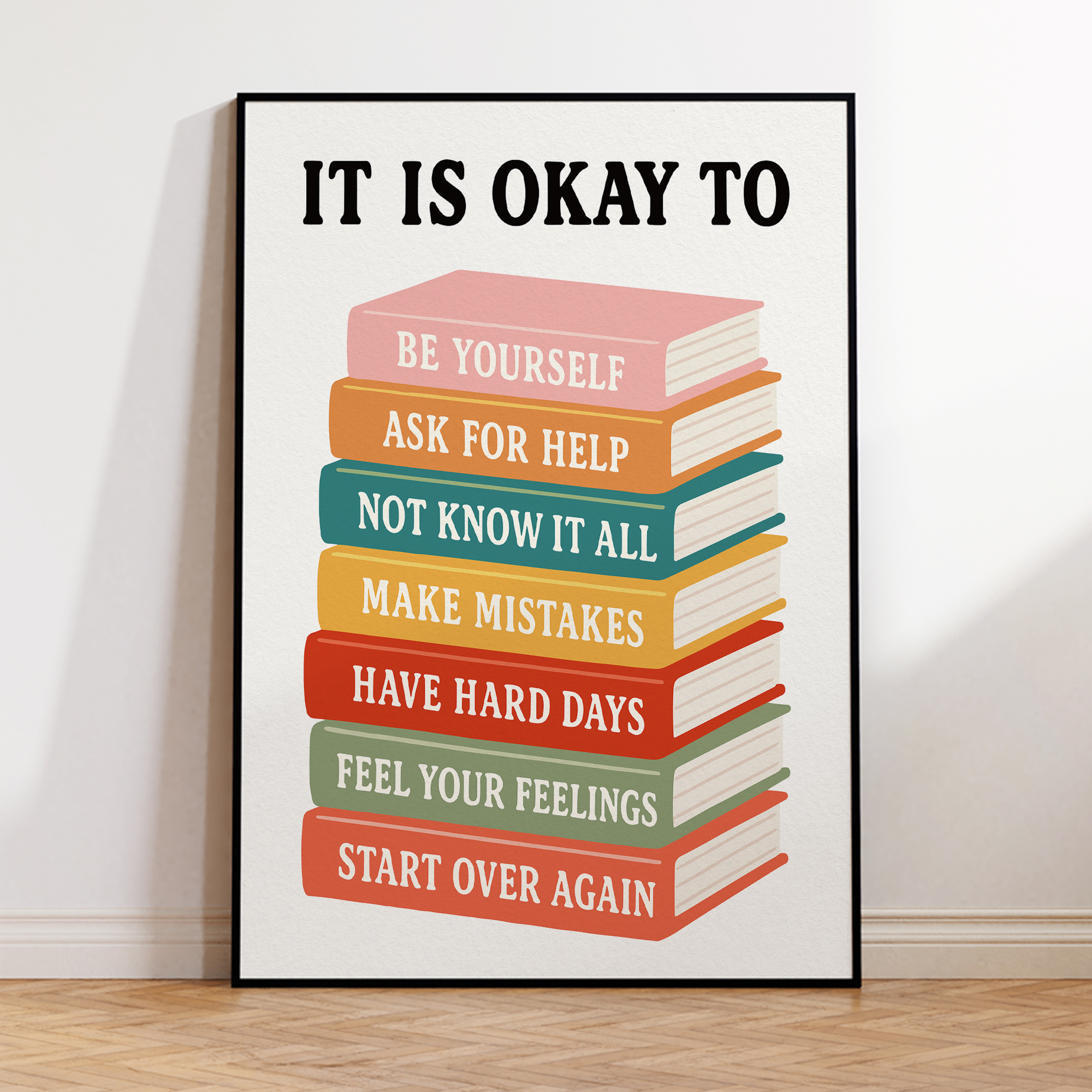 Modern Interesting It Is Okay  - Home Decor Quotes 评论和价格