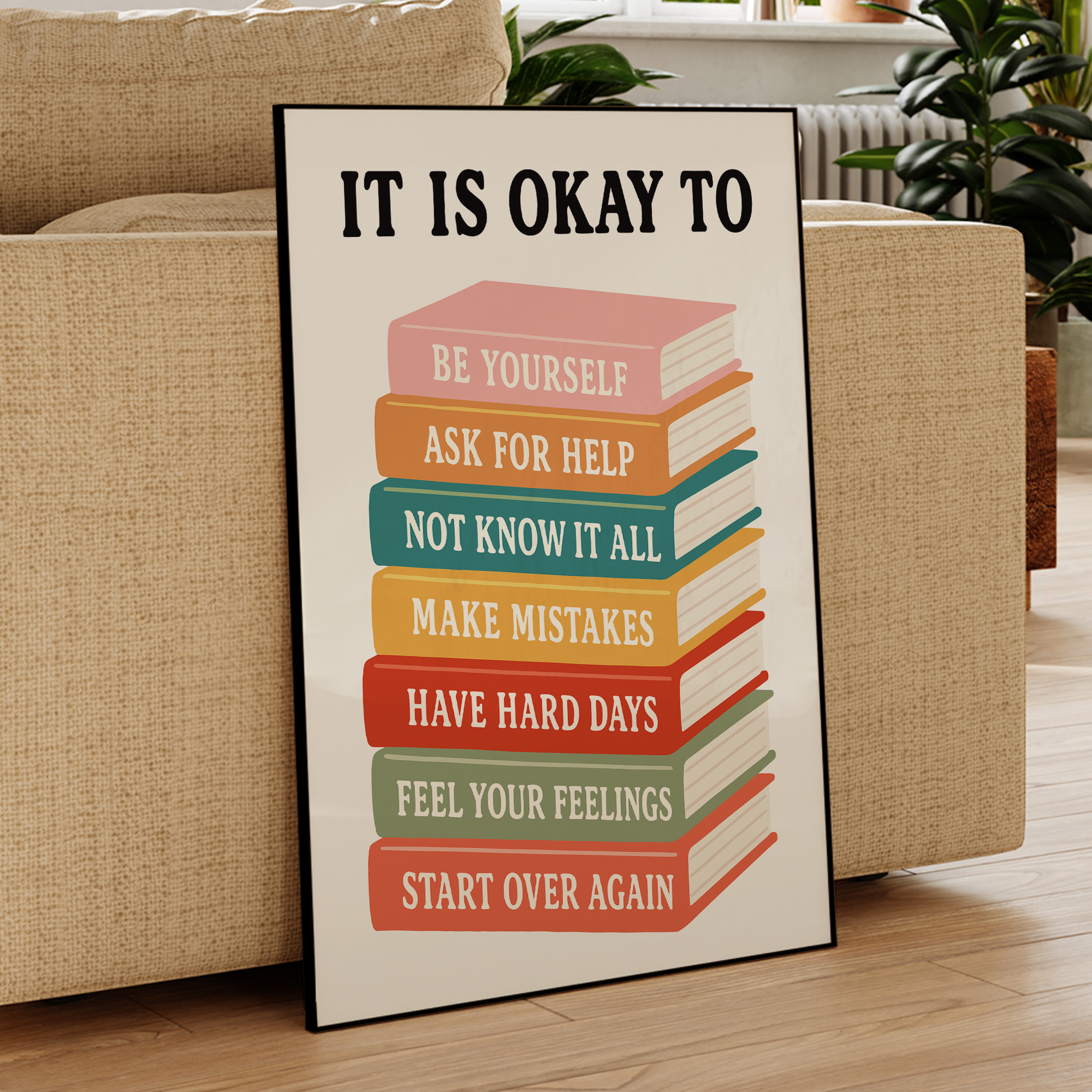 Modern Interesting It Is Okay  - Home Decor Quotes 评论和价格