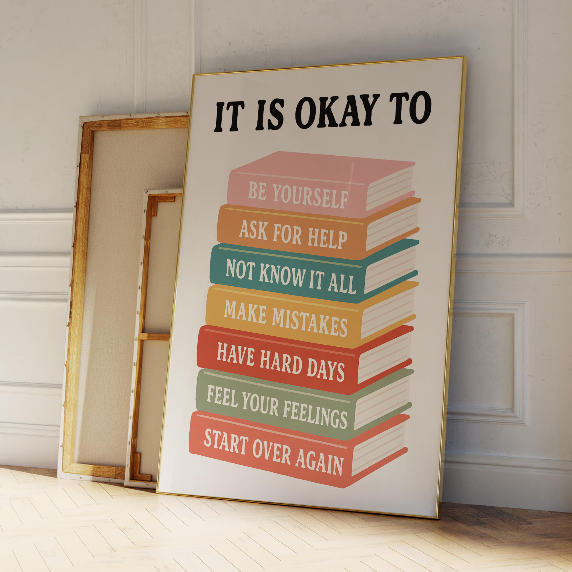 Modern Interesting It Is Okay  - Home Decor Quotes 评论和价格