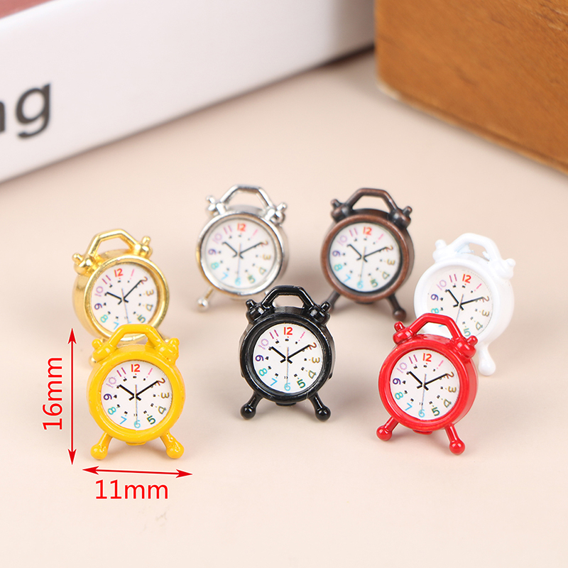 1PC 1:12 Scale Alarm Clock Dol - Home Decor Furniture 评论和价格