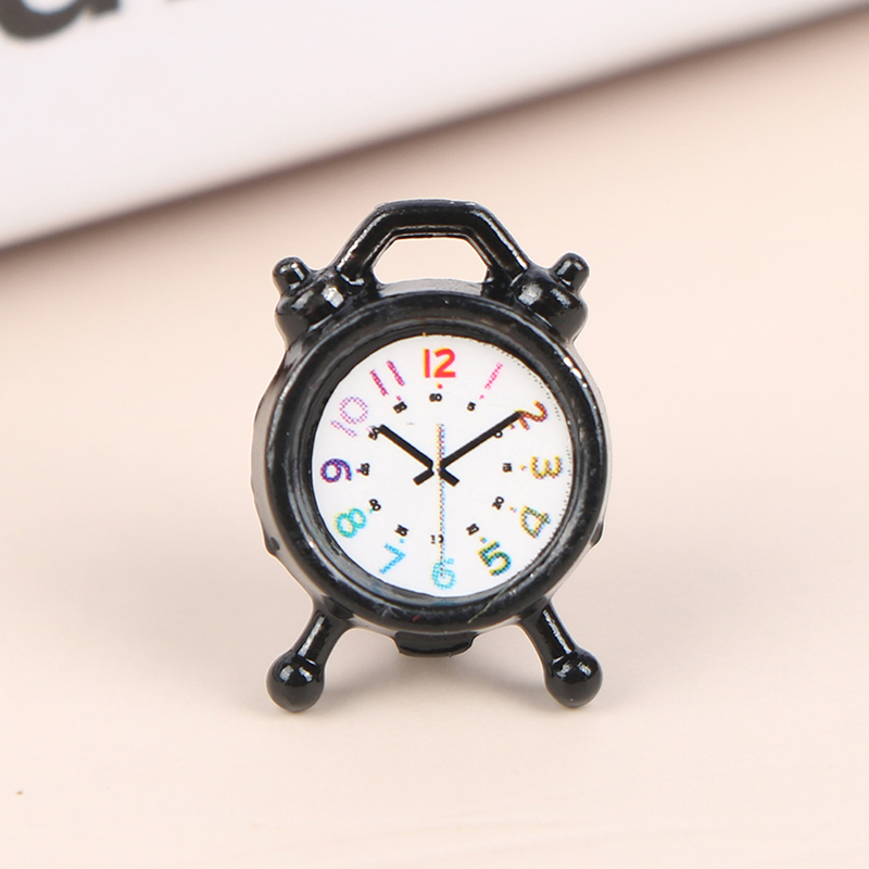 1PC 1:12 Scale Alarm Clock Dol - Home Decor Furniture 评论和价格