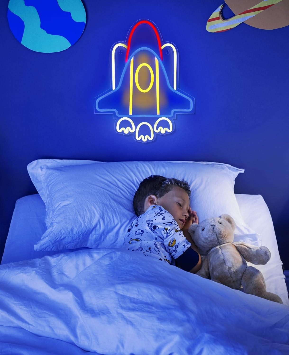 Rocket Neon Sign USB Neon Ligh - Home Decor Light 评论和价格