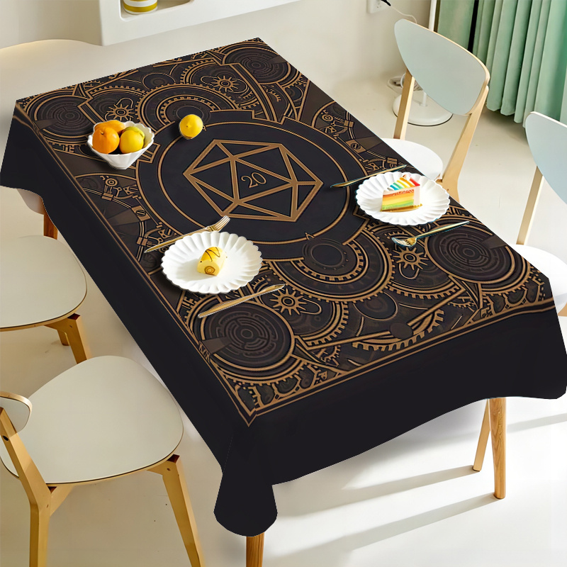 Steampunk Black Golden Gear Pa - Home Decor Furniture 评论和价格