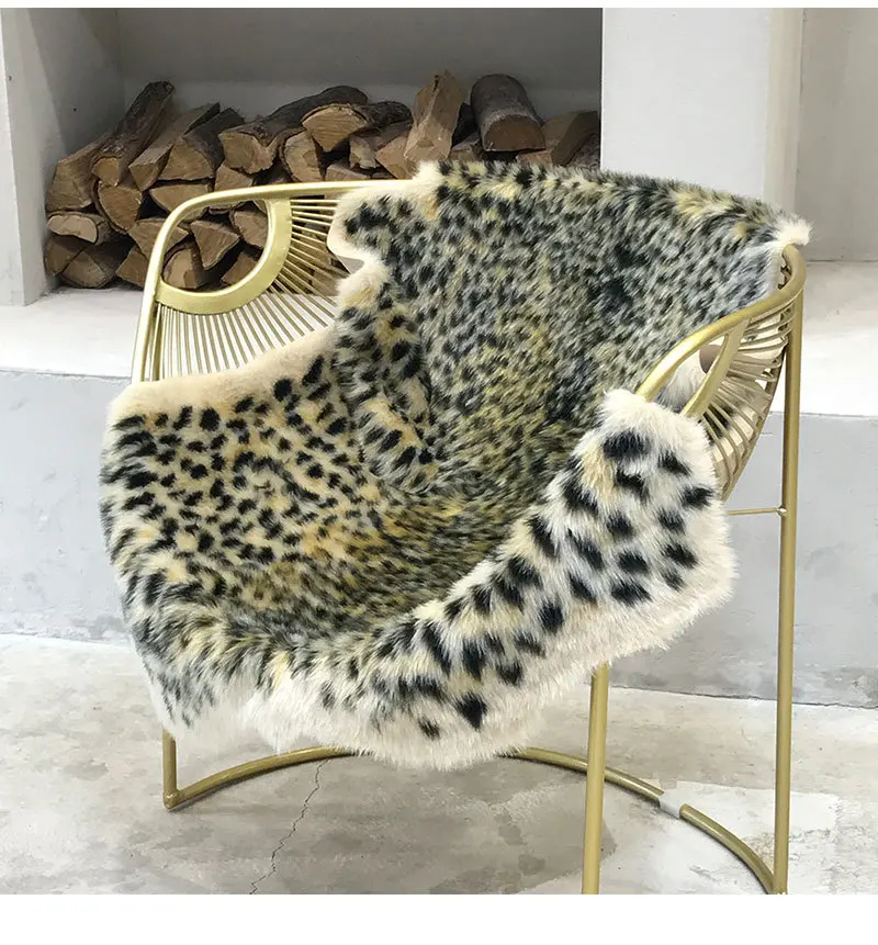 Fluffy Faux Faux Fur Cowhide S - Cowhide Rug Faux 评论和价格