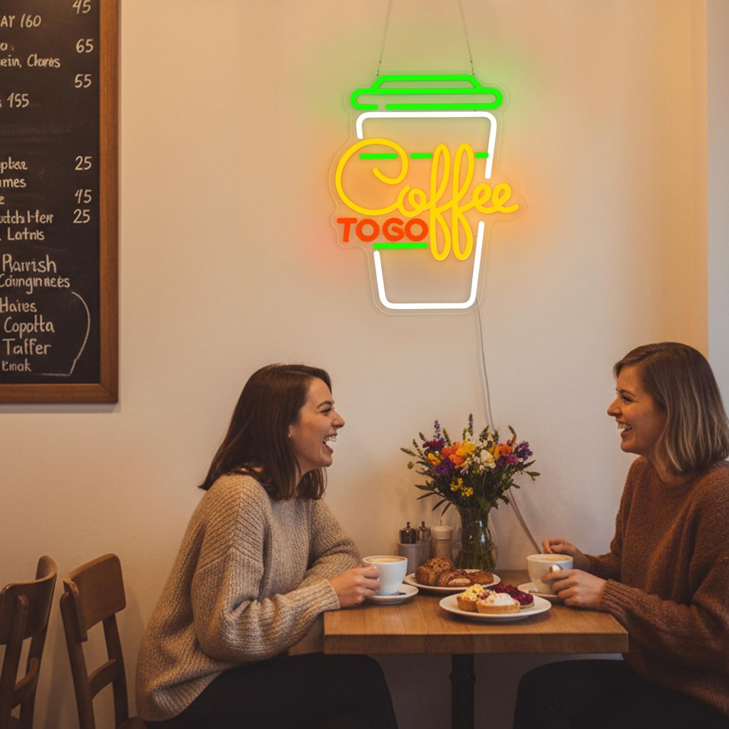 Coffee Neon Sign USB Dimmable  - Home Decor Light 评论和价格