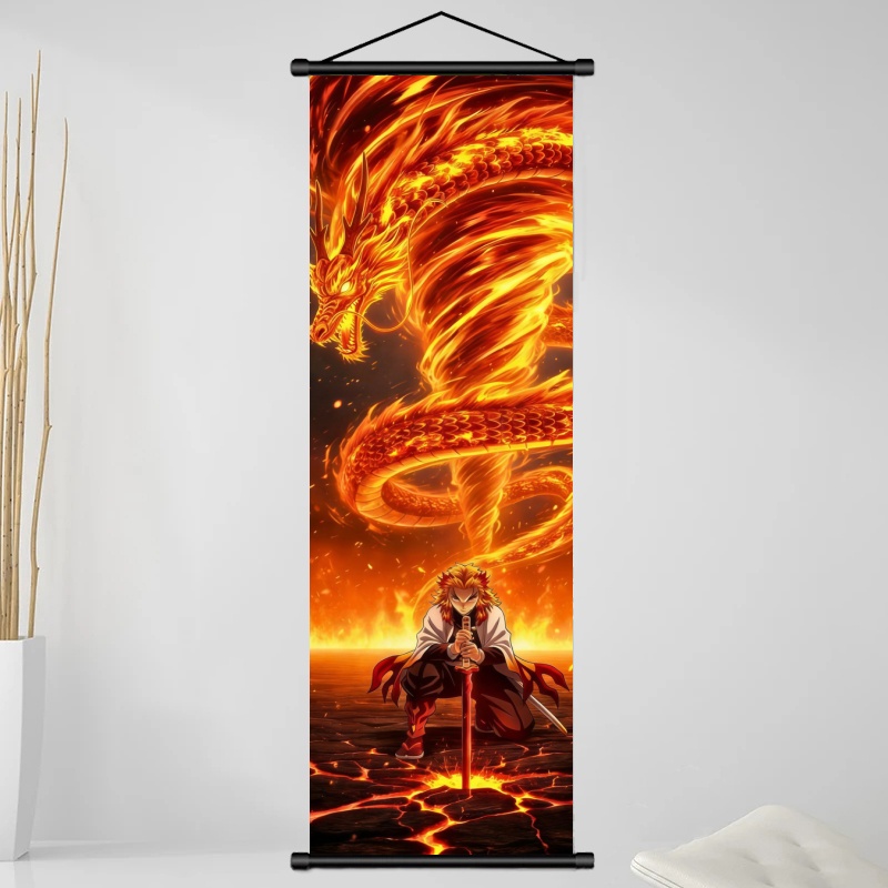 Demon Slayer Kyojuro Rengoku H - Home Decor Wall Art 评论和价格
