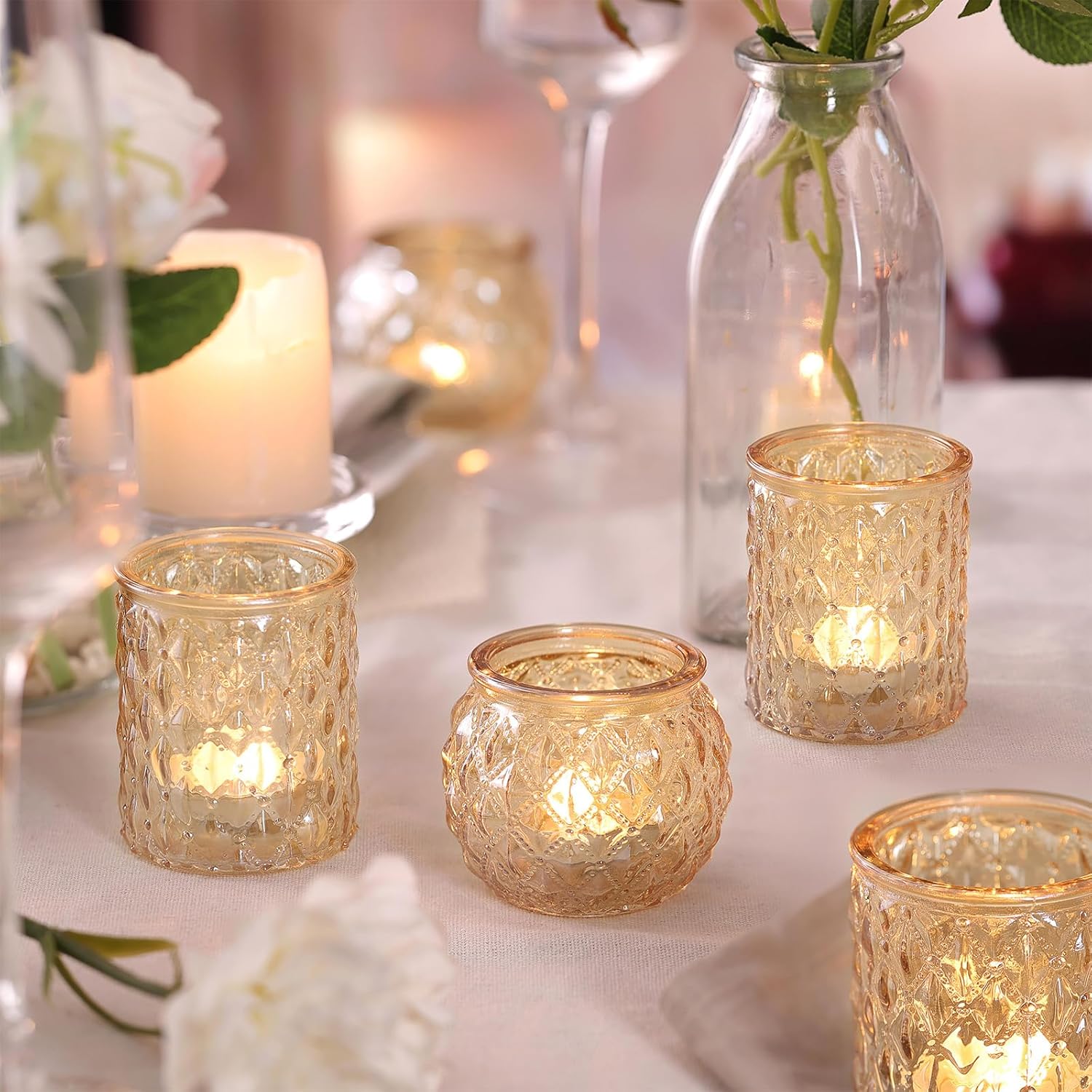 Gold Votive Candle Holders for - Home Decor Free Images 评论和价格