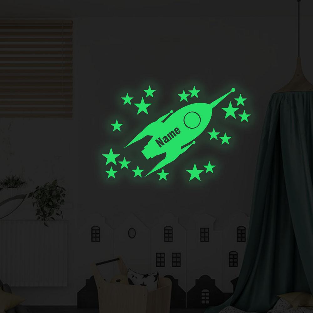 1pc Cartoon Rockets and stars  - Home Decor Wall Art 评论和价格