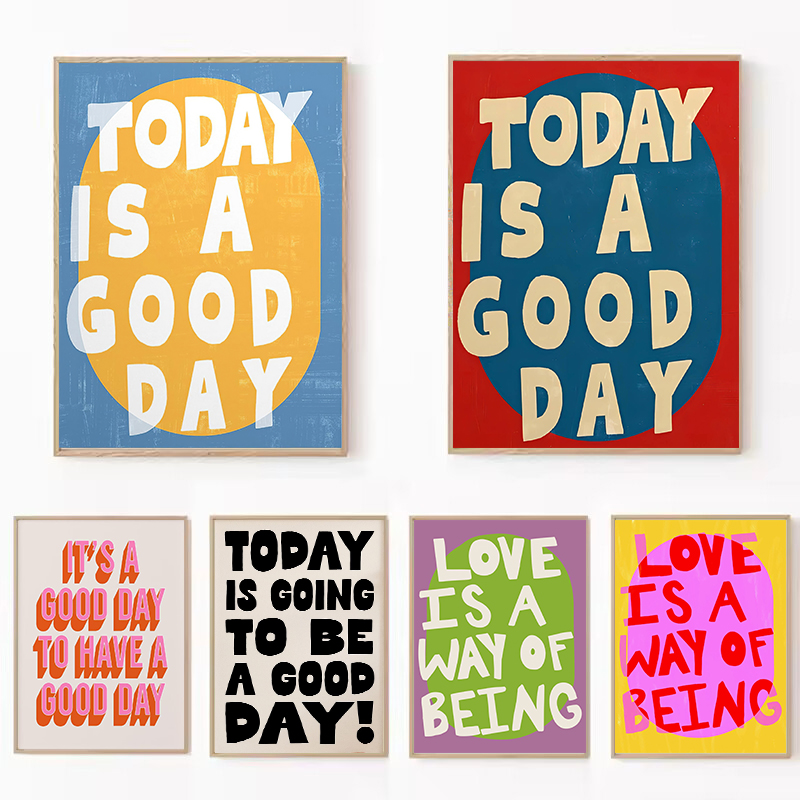 Retro Today Is A Good Day Quot - Home Decor Quotes 评论和价格