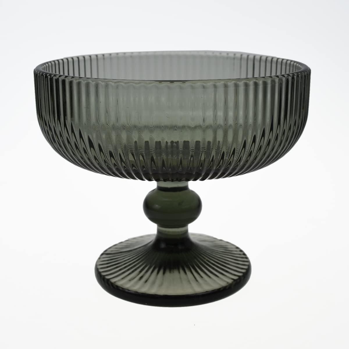 Vintage Ribbed Glass Dessert B - Home Decor Free Images 评论和价格