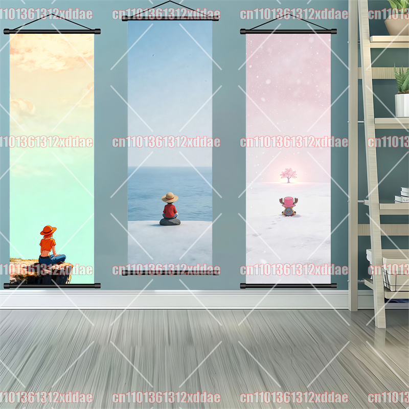 One Piece Scroll Painting HD P - Canvas Painting 评论和价格