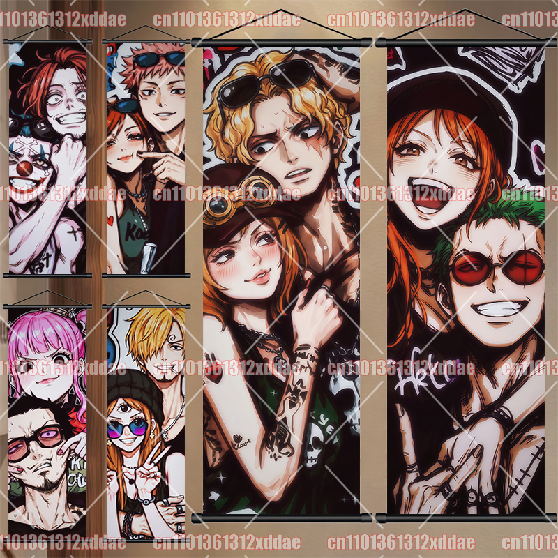 One Piece Scroll Painting Anim - Canvas Painting 评论和价格