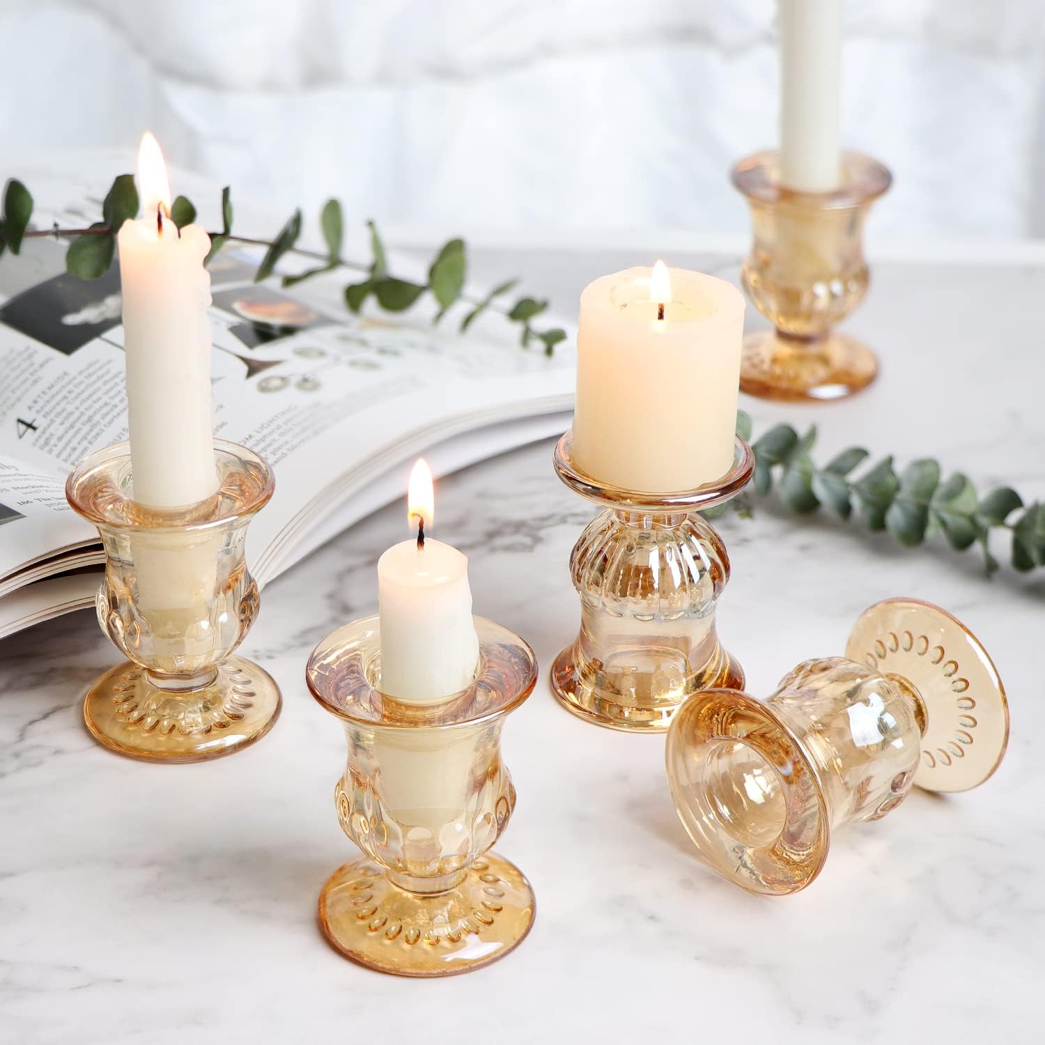 Gold Candlestick Holders Set o - Home Decor Free Images 评论和价格