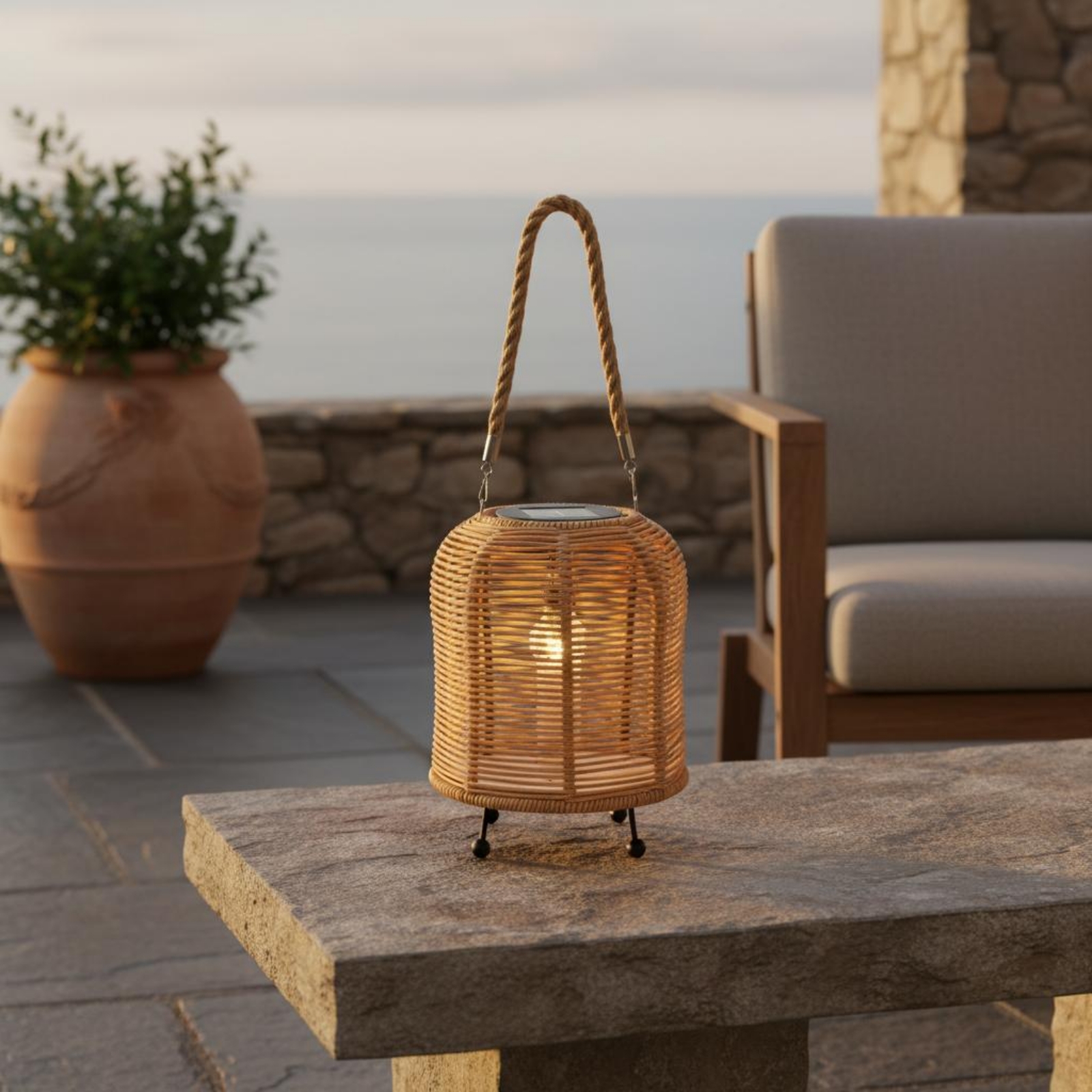 Handwoven Solar Lantern Warm L - Home Decor Light 评论和价格