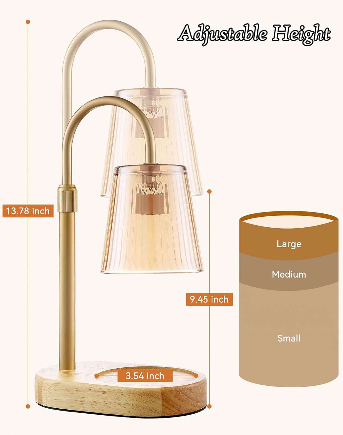 Adjustable Candle Warmer Lamp  - Home Decor Free Images 评论和价格