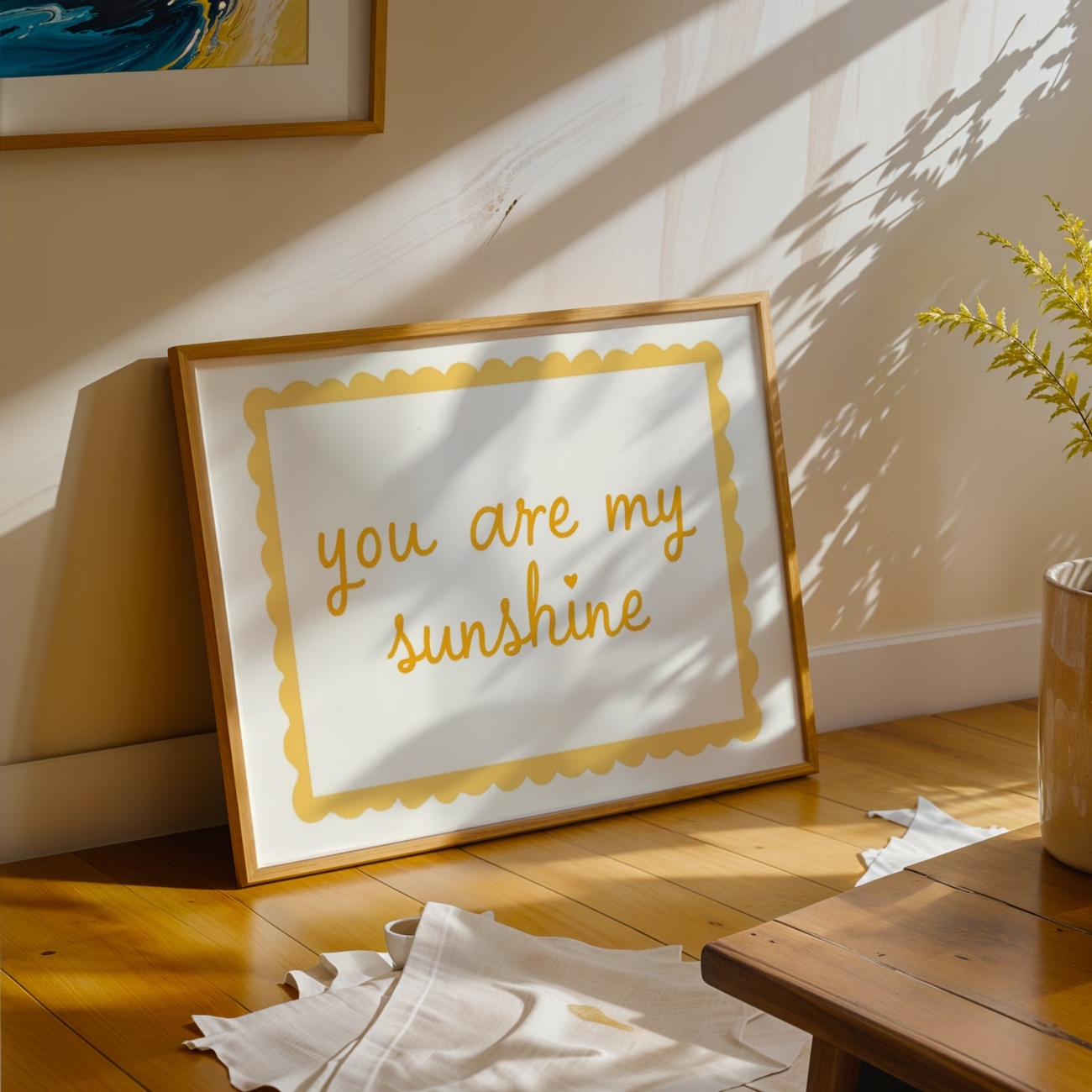 Modern You Are My Sunshine Quo - Home Decor Quotes 评论和价格