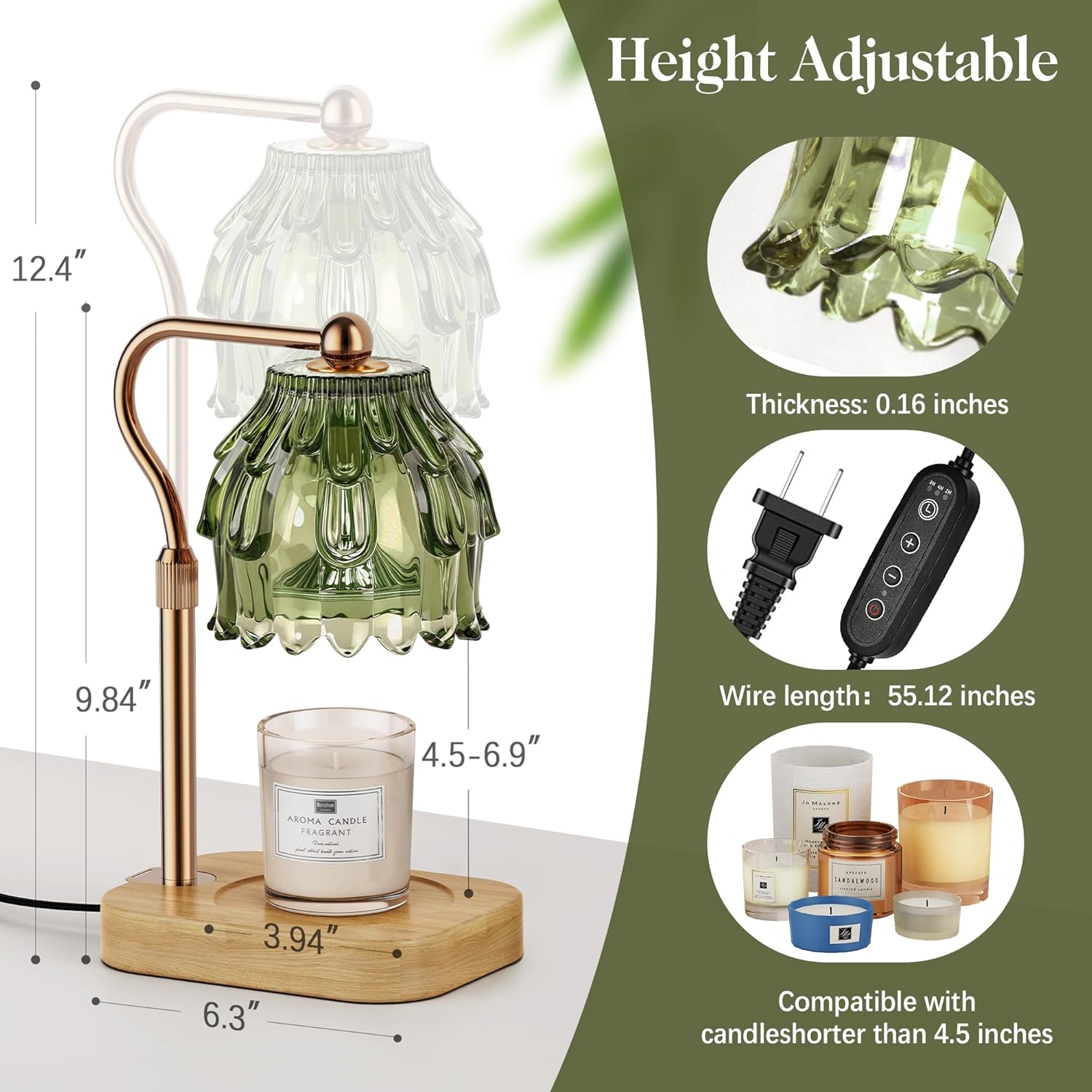 Candle Warmer Lamp with Timer  - Home Decor Free Images 评论和价格