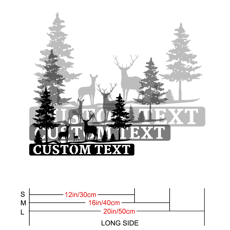 Custom Deer Family Metal Wall  - Home Decor Wall Art 评论和价格