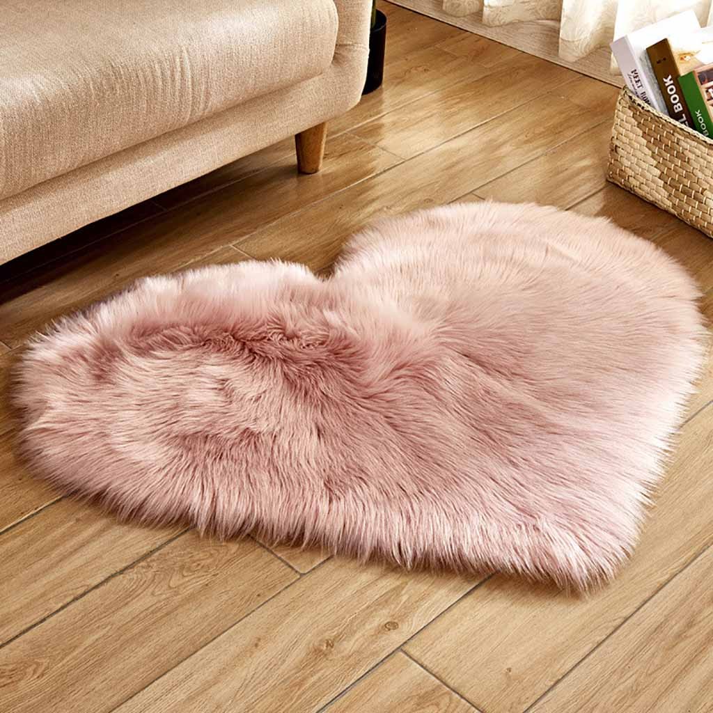 Heart Rug Soft Carpet Shaped W - Cowhide Rug Faux 评论和价格