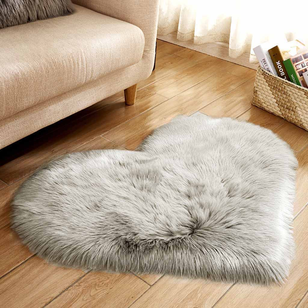 Heart Rug Soft Carpet Shaped W - Cowhide Rug Faux 评论和价格