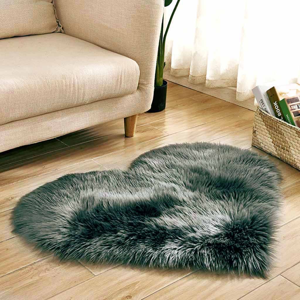 Heart Rug Soft Carpet Shaped W - Cowhide Rug Faux 评论和价格