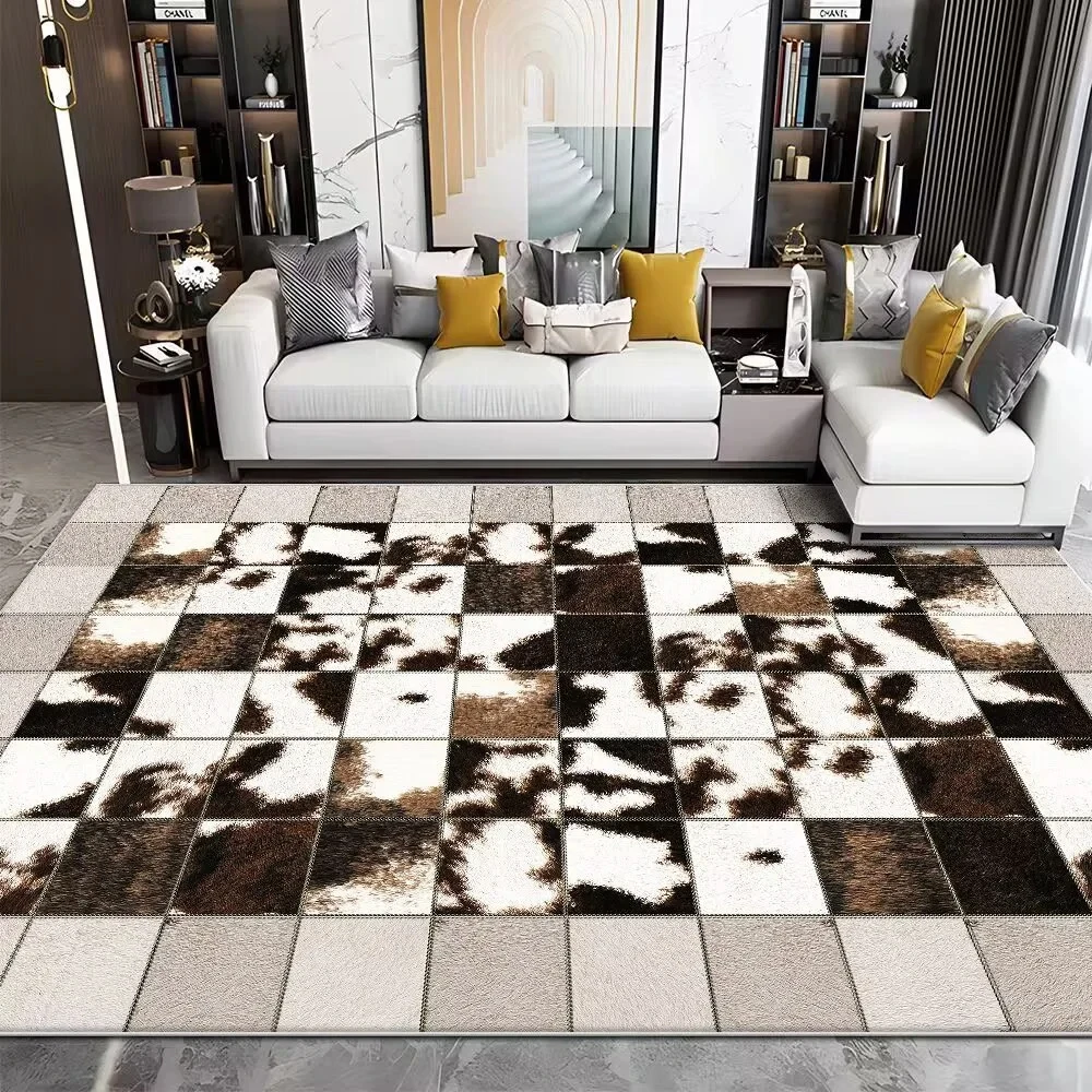 Modern Imitation Cowhide Luxur - Cowhide Rug Faux 评论和价格