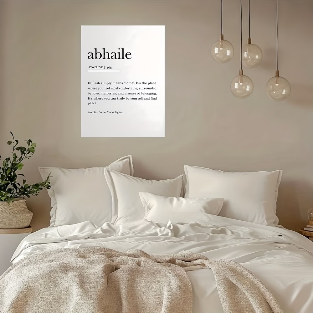 Modern,Minimalist Abhaile Quot - Home Decor Quotes 评论和价格