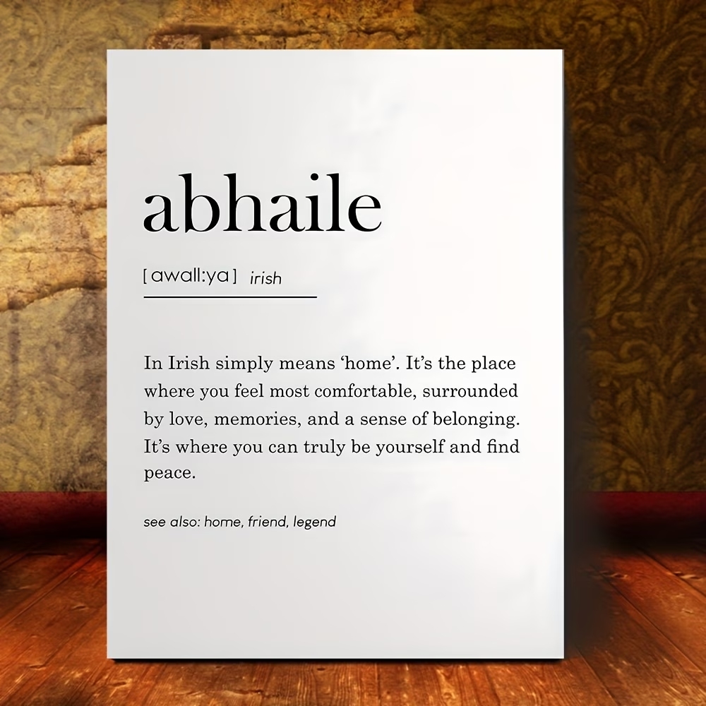 Modern,Minimalist Abhaile Quot - Home Decor Quotes 评论和价格