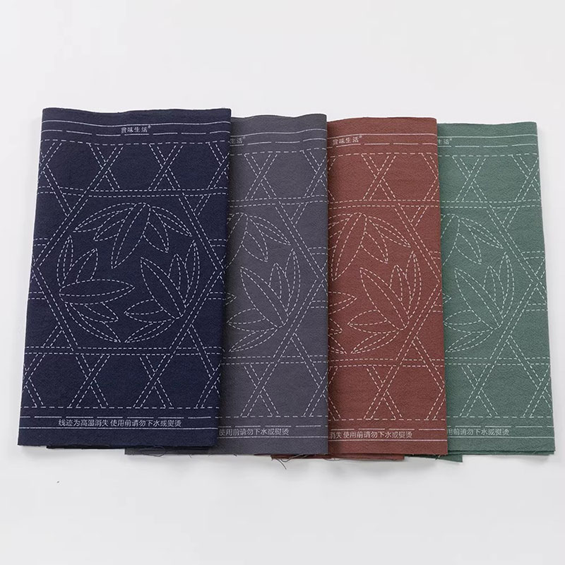 Pre-Printed Sashiko Fabric for - Linen Table Runner 评论和价格