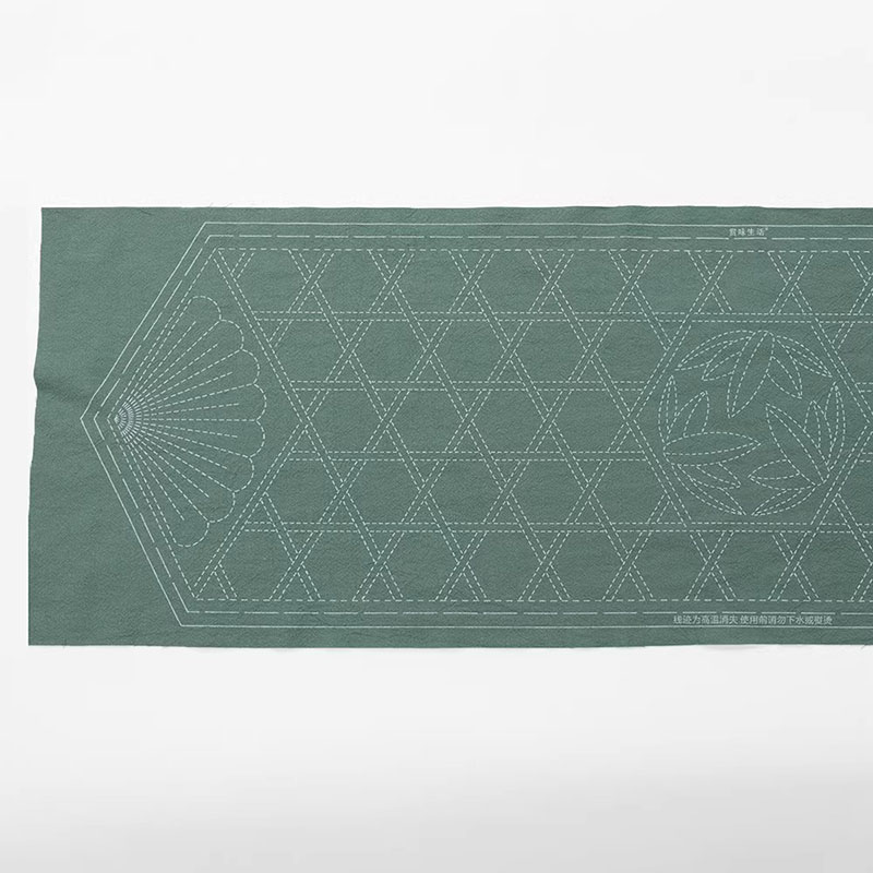 Pre-Printed Sashiko Fabric for - Linen Table Runner 评论和价格