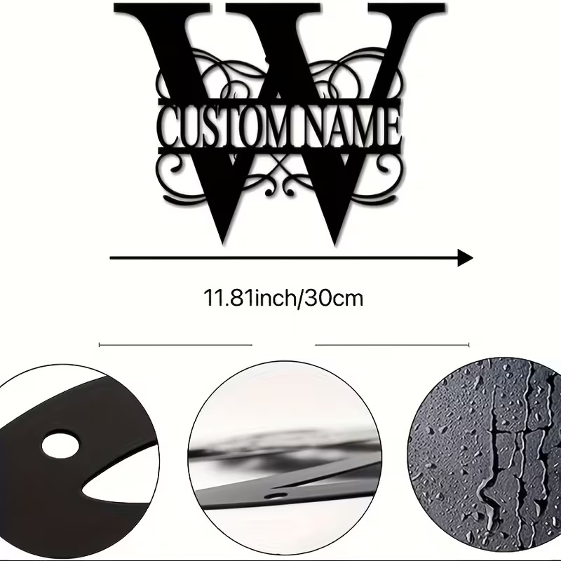 Classic Custom Monogram Metal  - Home Decor Furniture 评论和价格