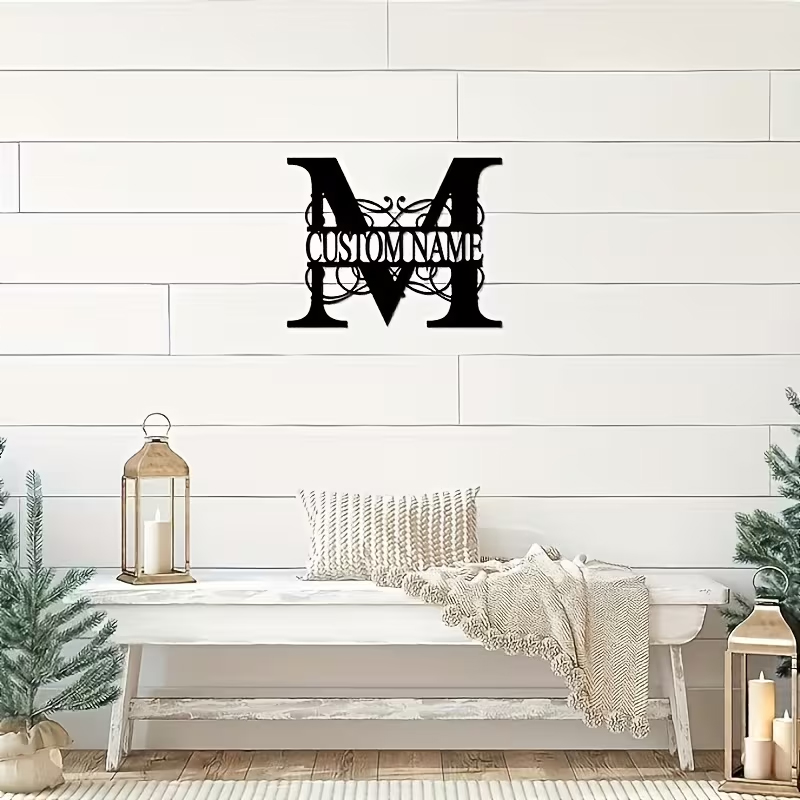 Classic Custom Monogram Metal  - Home Decor Furniture 评论和价格