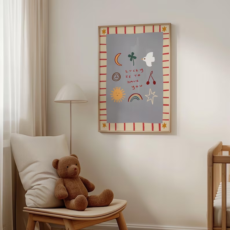 Cartoon Lucky To Have You Quot - Home Decor Quotes 评论和价格