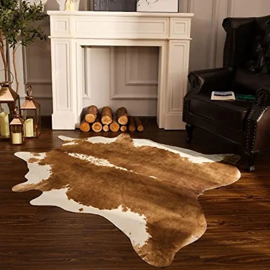 Premium Faux Cowhide Rug, Cow  - Cowhide Rug Faux 评论和价格