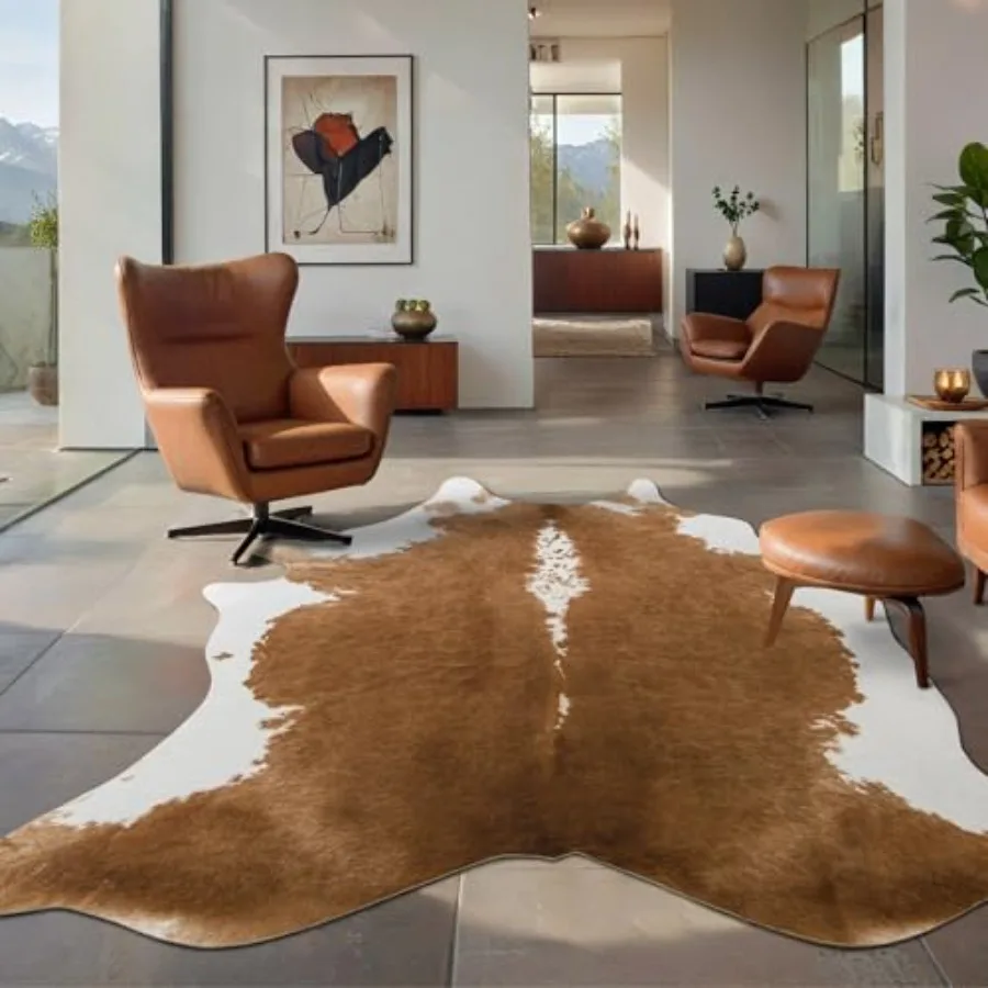 Premium Faux Cowhide Rug, Cow  - Cowhide Rug Faux 评论和价格