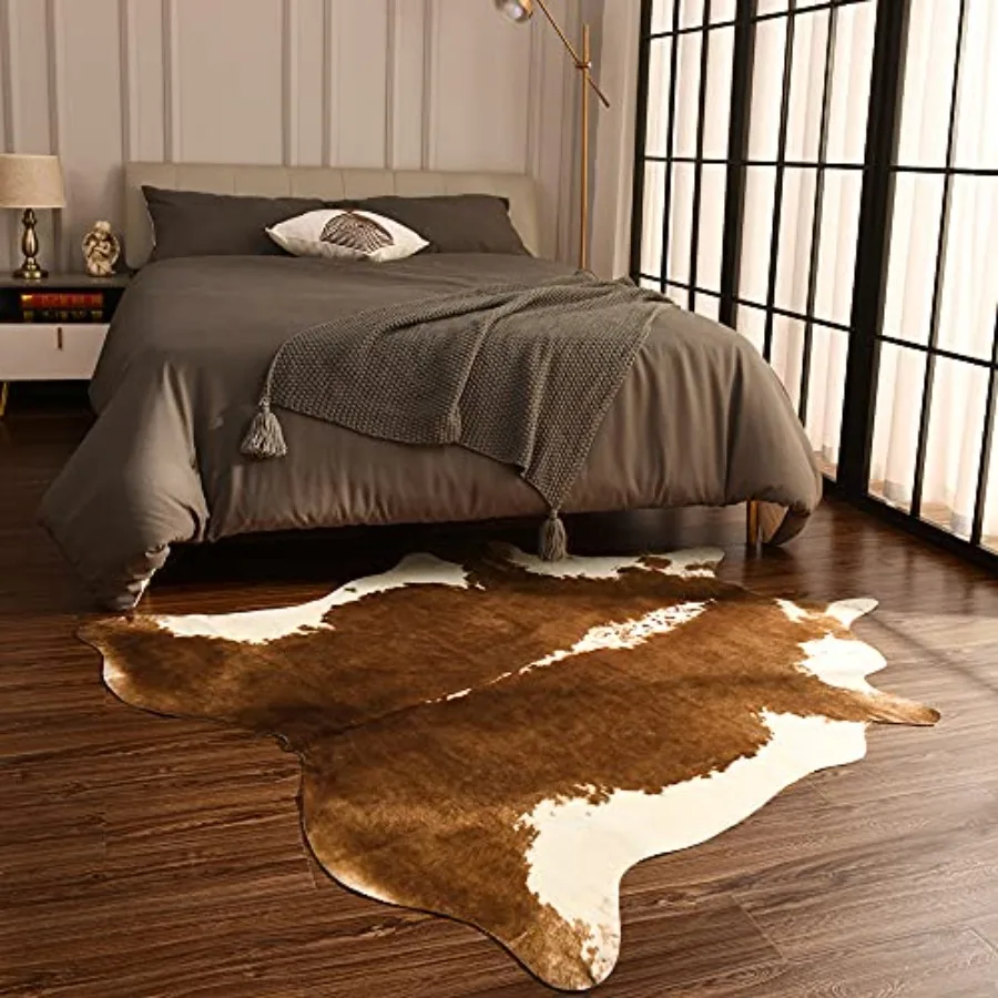 Premium Faux Cowhide Rug, Cow  - Cowhide Rug Faux 评论和价格