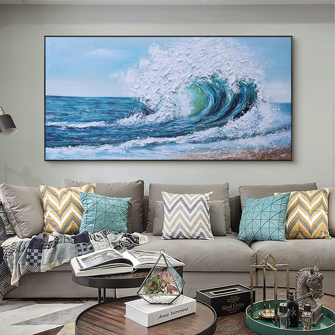 Waves Modern  Large Palette Kn - Home Decor Color Palettes 评论和价格