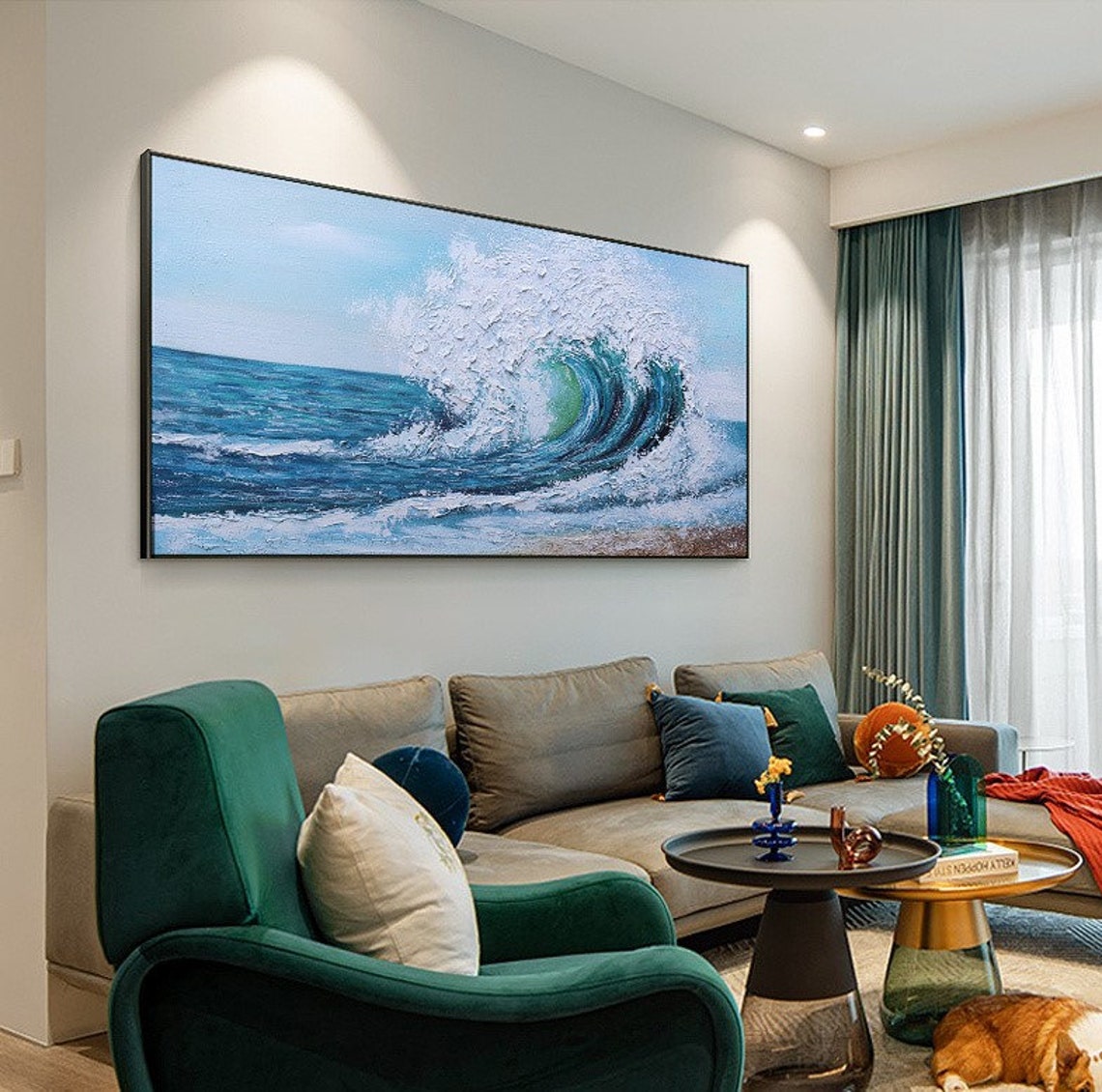 Waves Modern  Large Palette Kn - Home Decor Color Palettes 评论和价格