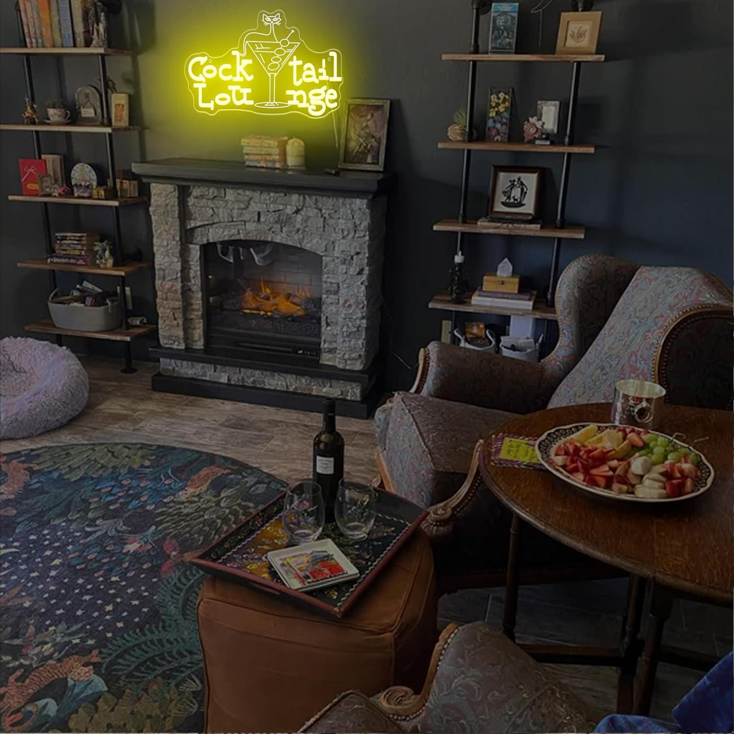 Cocktail Lounge Neon Sign Dimm - Home Decor Light 评论和价格