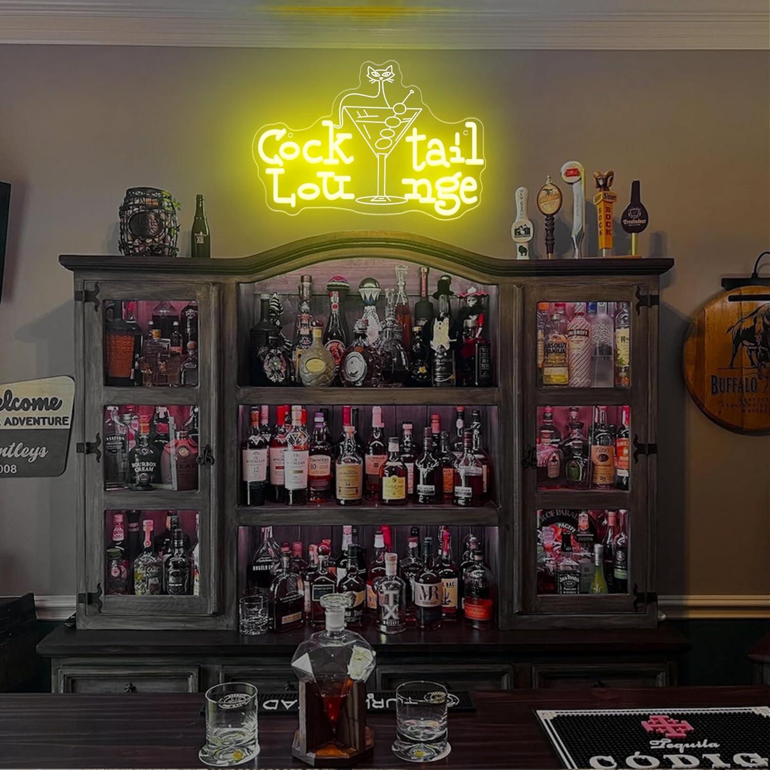 Cocktail Lounge Neon Sign Dimm - Home Decor Light 评论和价格